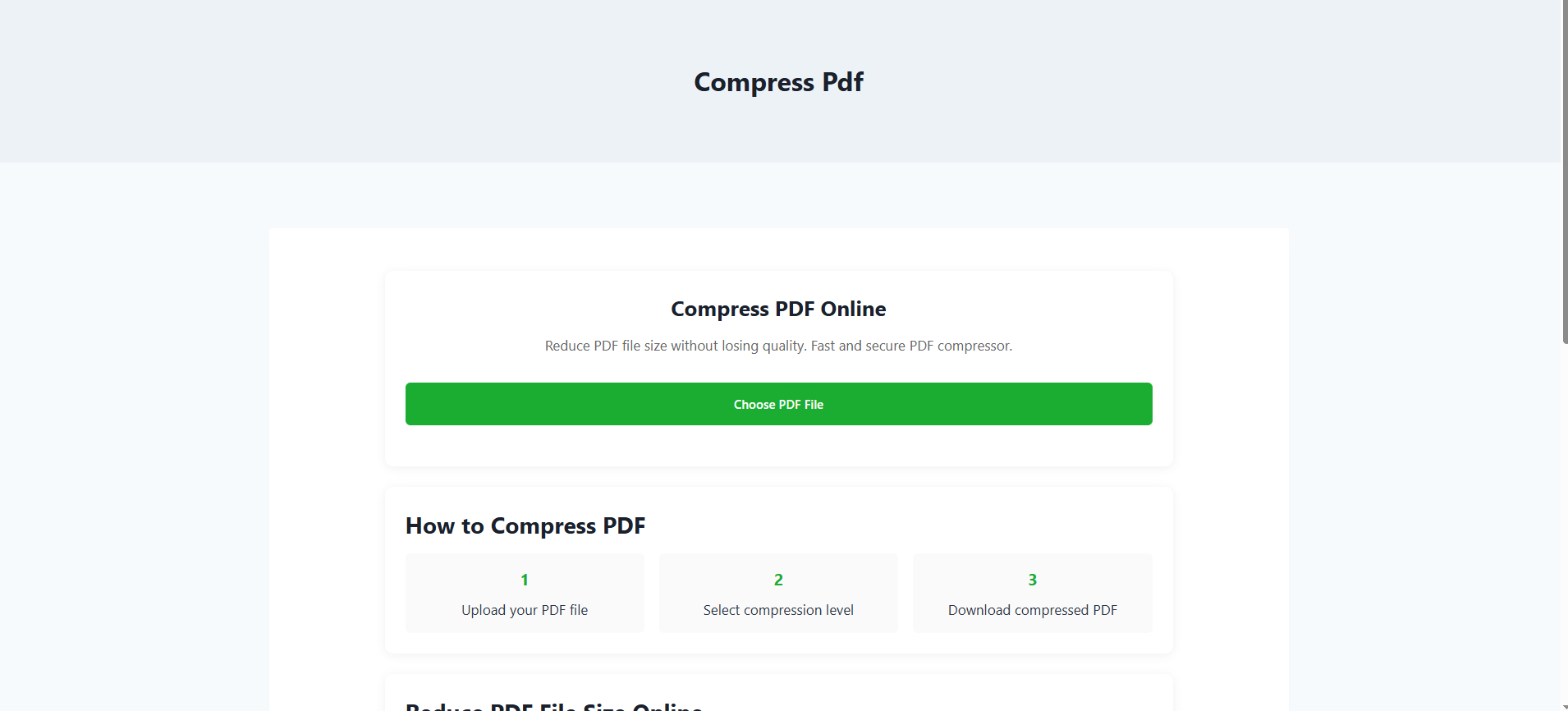 Compress PDF